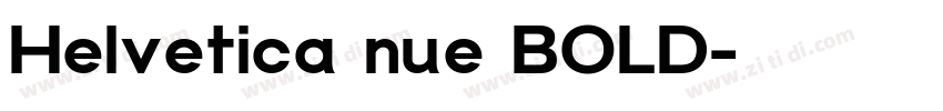 Helvetica nue BOLD字体转换